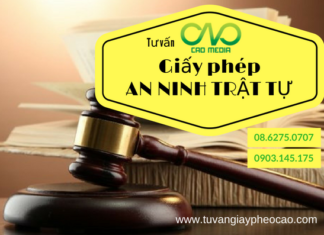Xin giấy chứng nhận an ninh trật tự theo nghị định 96/2016/NĐ-CP ( ảnh C.A.O )