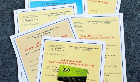 Cấp giấy chứng nhận an toàn thực phẩm cho cơ sở sản xuất thuộc quản lý của Bộ Y Tế