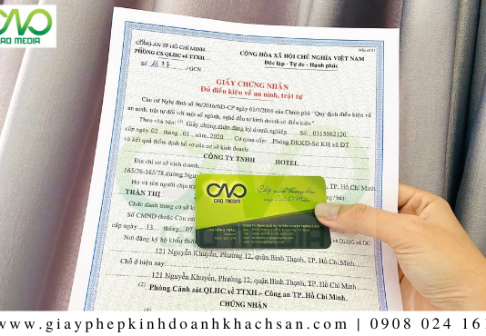 Dịch vụ làm giấy phép an ninh trật tự cho khách sạn tại Quận 7