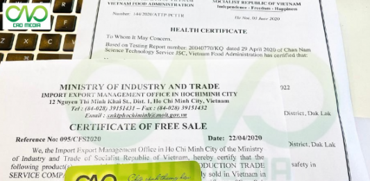 Xin giấy phép lưu hành tự do trà lên men lợi khuẩn TRỌN GÓI