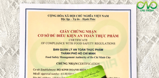 Tư vấn giấy phép an toàn thực phẩm cho quán ăn mới nhất 2021