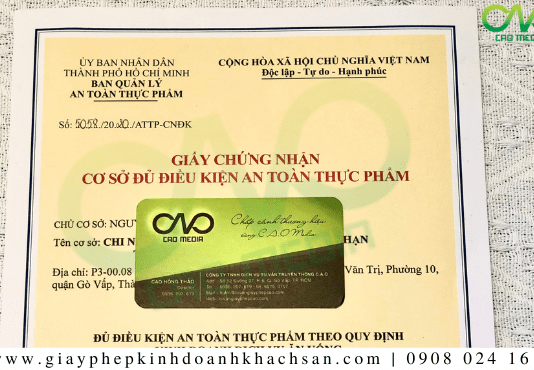 Giấy phép ATTP cơ sở sản xuất bánh trung thu nhân hạt sen