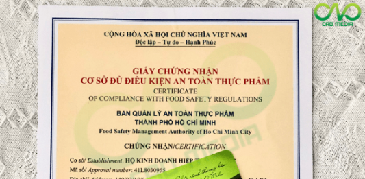 Giấy phép ATTP cơ sở sản xuất bánh trung thu tiramisu