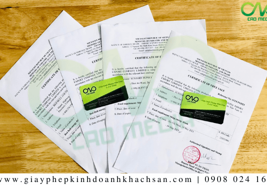 Giấy phép Certificate of free sale mì rau củ xin như thế nào?