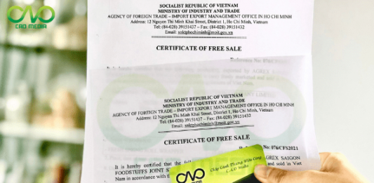Certificate of Free Sale mứt trái cây tổng hợp trên thị trường quốc tế