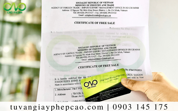 Certificate of Free Sale mứt trái cây tổng hợp trên thị trường quốc tế