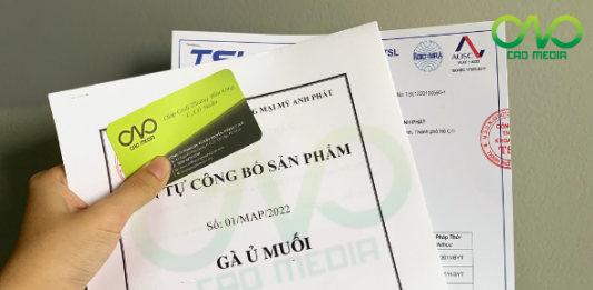 Công bố chất lượng gà ủ muối đúng quy định