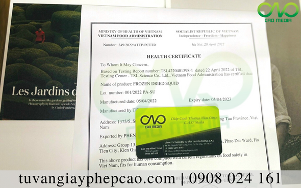 Dịch vụ làm Health Certificate cho tôm khô ruốc khô xuất khẩu