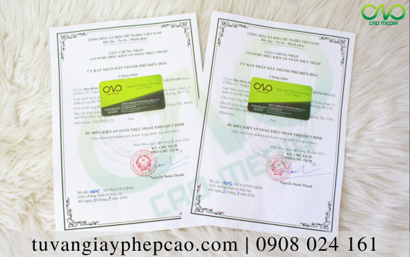 Giấy phép an toàn thực phẩm tại Biên Hòa – dịch vụ tư vấn chính xác