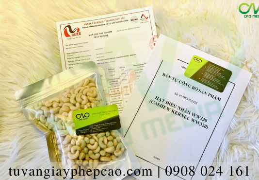 Công bố chất lượng nhân hạt điều nhanh chóng, đúng quy định