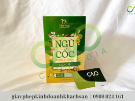 Mẫu sản phẩm tự công bố bột ngũ cốc dinh dưỡng (Ảnh CAO Media)