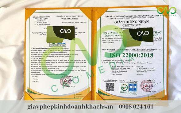 Đăng ký chứng nhận ISO chế biến yến (Ảnh CAO Media)