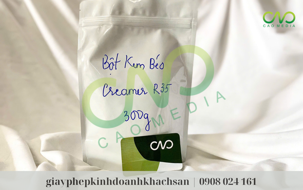 Mẫu sản phẩm thực hiện công bố sản phẩm bột kem béo (Ảnh CAO Media)