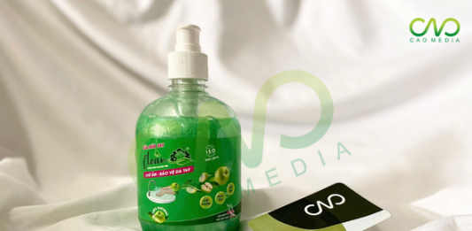 Mẫu sản phẩm công bố sản phẩm nước rửa tay (Ảnh CAO Media)
