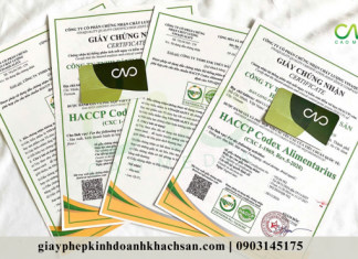 Giấy chứng nhận HACCP đóng gói tôm khô