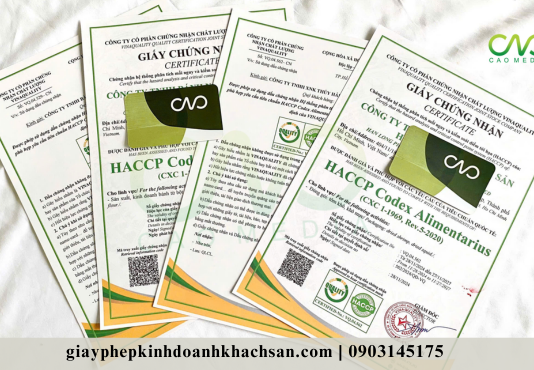 Giấy chứng nhận HACCP đóng gói tôm khô