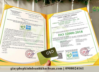 Chứng nhận ISO cho cơ sở chế biến