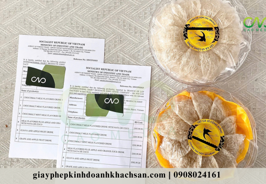 Giấy chứng nhận CFS xuất khẩu yến