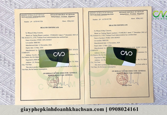 Hồ sơ health certificate online