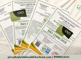 Quy trình xin giấy chứng nhận ISO 22000 cho cơ sở sản xuất tại HCM Quy trình xin giấy chứng nhận ISO 22000