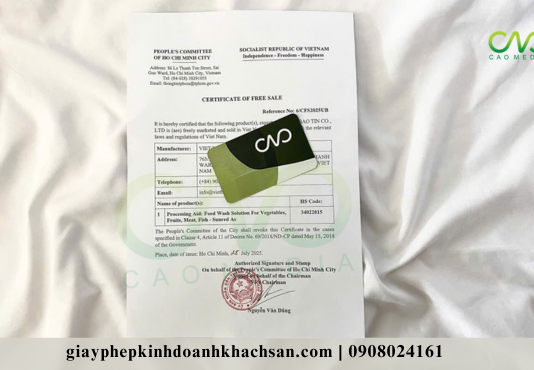 Quy trình thực hiện xin giấy chứng nhận CFS xuất khẩu nước giải khát