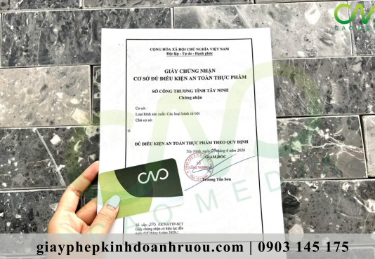 GIẤY CHỨNG NHẬN AN TOÀN THỰC PHẨM TỈNH TÂY NINH – THỦ TỤC THỰC HIỆN MỚI NHẤT